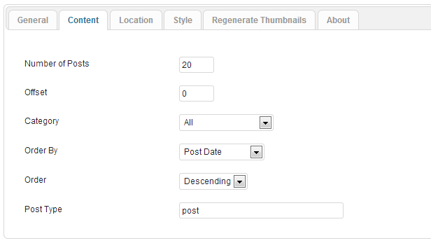 Das Inhaltsmenü im Back-End