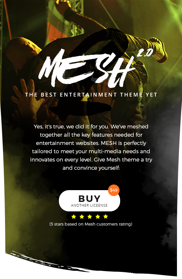 MESH | Musik, Band, Musiker, Veranstaltung, Club Template