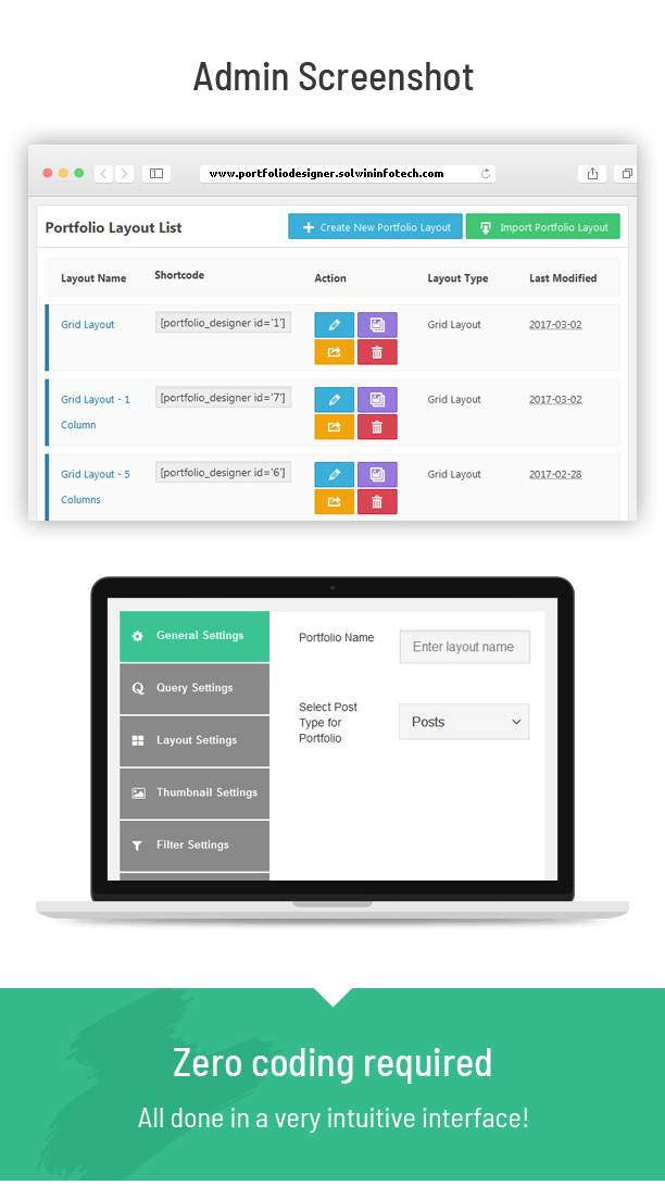 Portfolio Design Admin-Panel