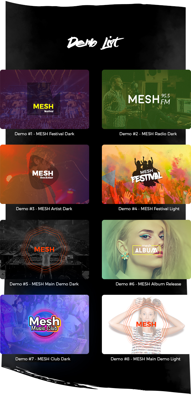 MESH | Musik, Band, Musiker, Veranstaltung, Club Template