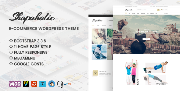 Shopaholic - Responsive Mehrzweck-E-Commerce-WordPress-Theme