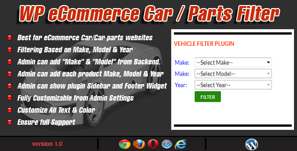 WooCommerce Auto / Teile Filter Plugin - Agentur zweigelb