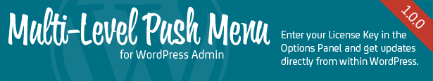 Mehrstufiges Push-Menü für WordPress Admin