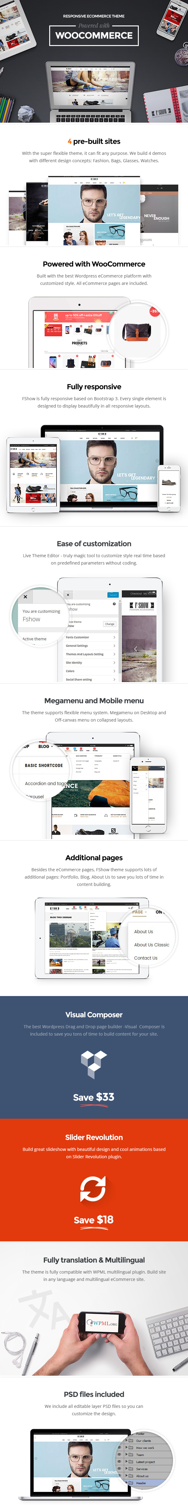 Mehrzweck responsive E-Commerce-WordPress-Thema