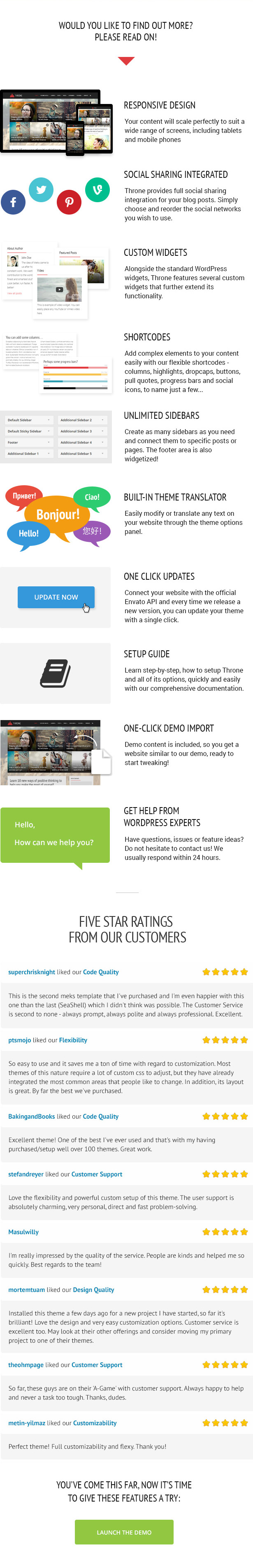 Thron - Persönliches Blog / Zeitschrift WordPress Template