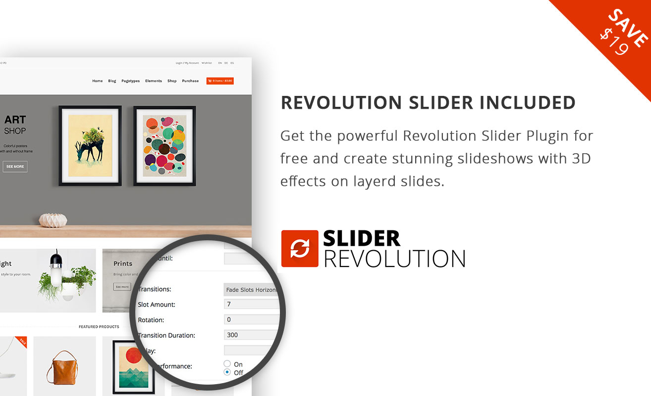 Revolution SLider enthalten