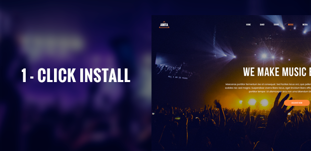 AMITA - Musikband WordPress Template