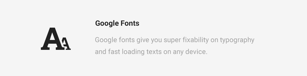 Mae Google Fonts