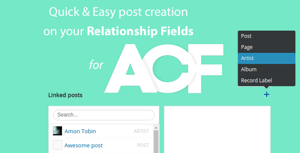 Schnelle und einfache Beitragserstellung für ACF Relationship Fields PRO