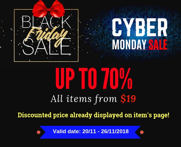 Wordpress Black Friday & Cyber ​​Monday Verkauf bis zu 70%