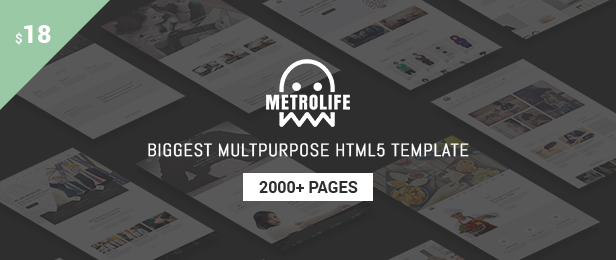 Metrolife - Responsive Mehrzweck-HTML5-Vorlage