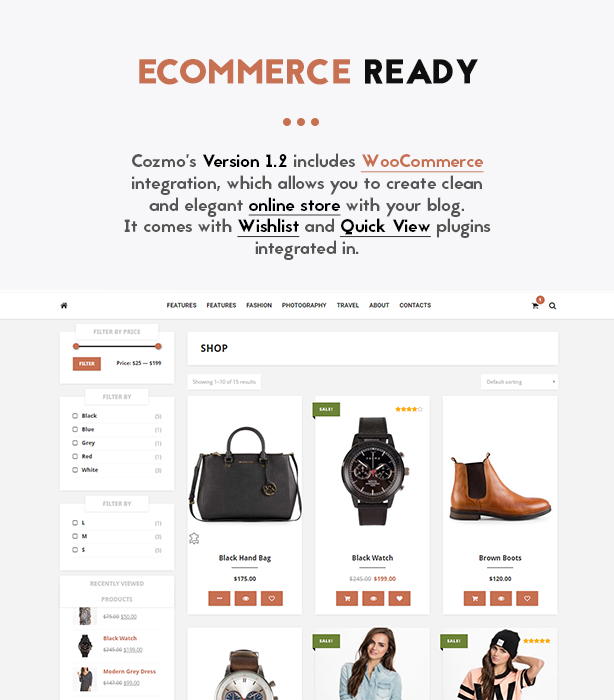 Cozmo Blog Template - Bereit für WooCommerce