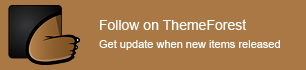 Folgen Sie uns auf themeforest
