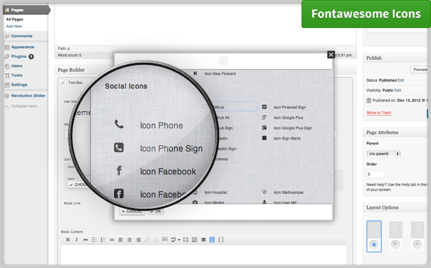 fontawesome Icons Vorschau