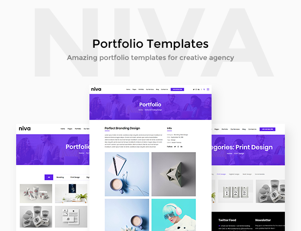 Niva - Kreativagentur & Freelancer WordPress Layout - 3