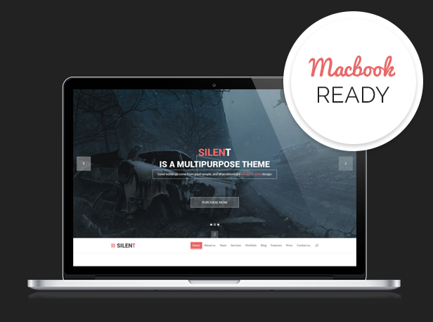 Silent - One Page Mehrzweck-WordPress-Layout