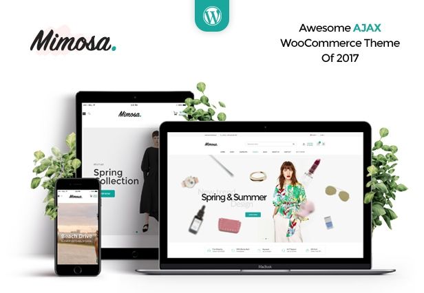 Mimosa - Minimalistisches AJAX WooCommerce-WordPress-Layout - 1