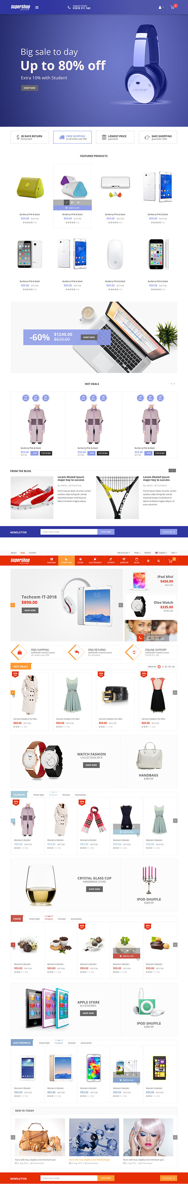 Super Shop - Marktgeschäft RTL Responsive WooCommerce WordPress Template - 4