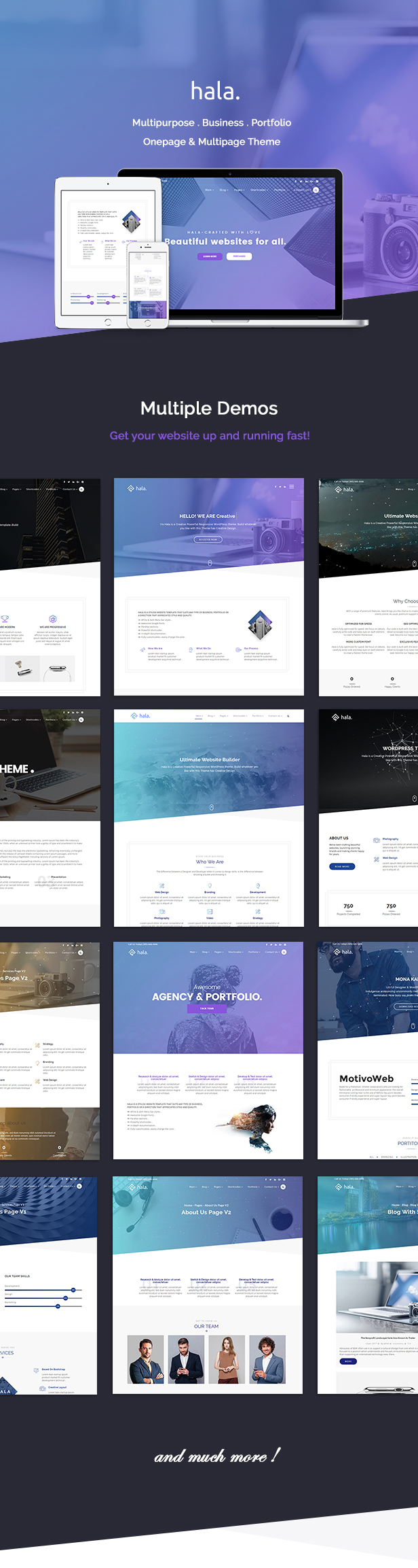 Hala Creative - Mehrzweck-WordPress-Template