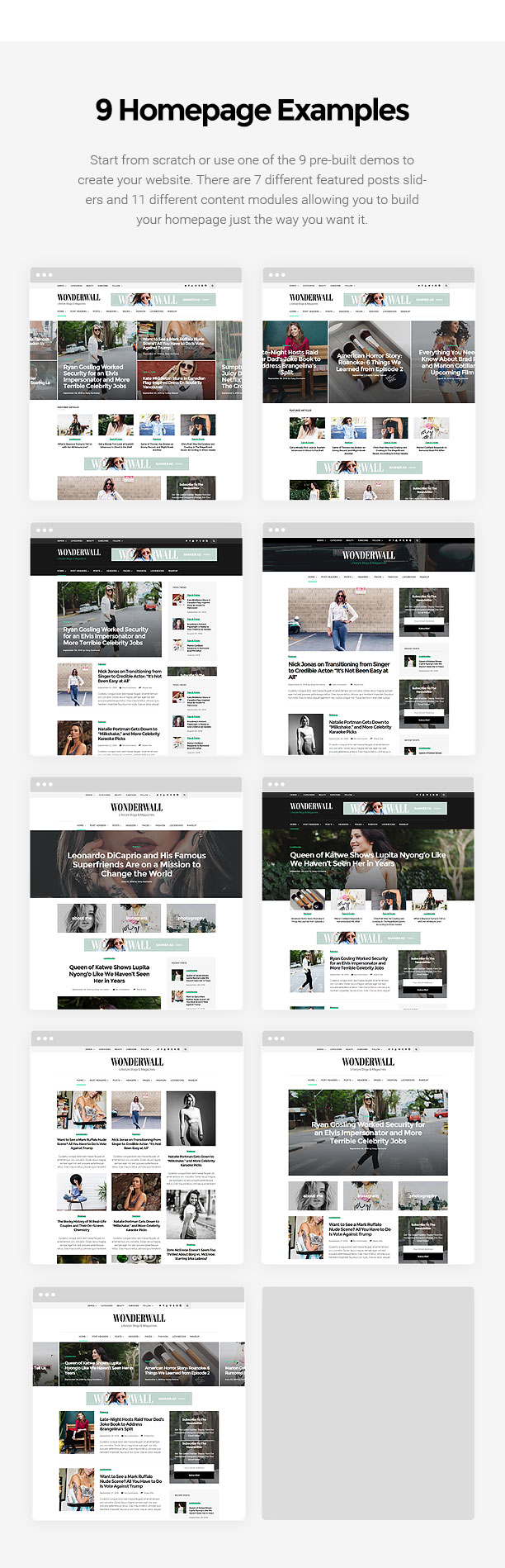 Wonderwall - Responsive Magazine Vorlage - 2