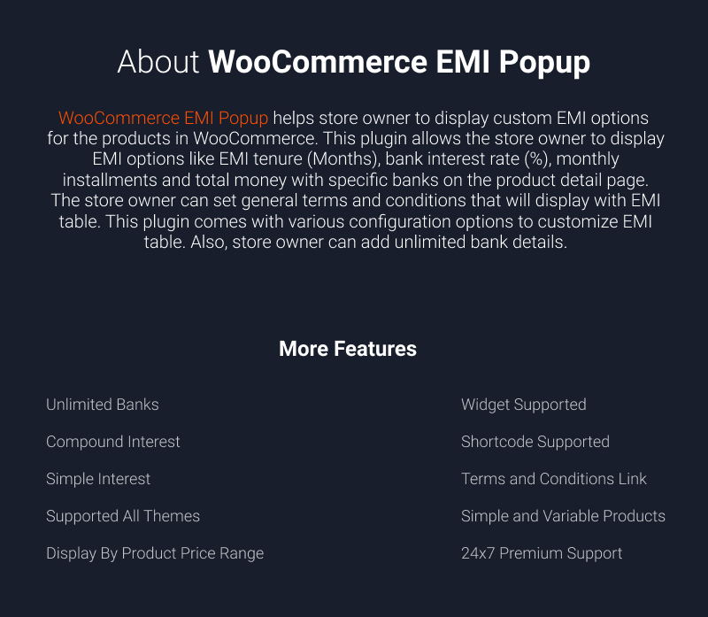 WooCommerce EMI Popup - 3