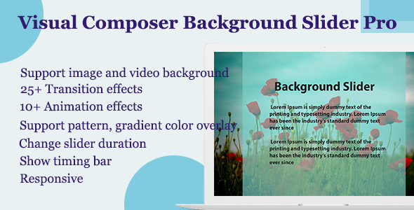 Visual Composer - Background Slider Pro - CodeCanyon Artikel zum Verkauf