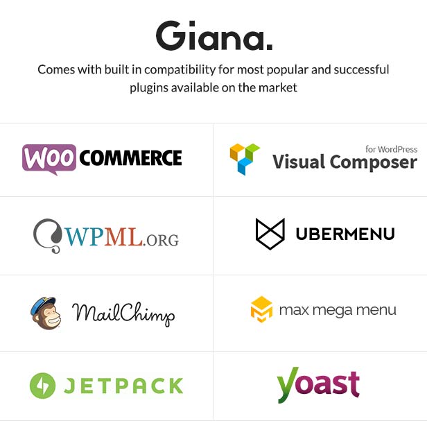 Giana unterstützte Plugins