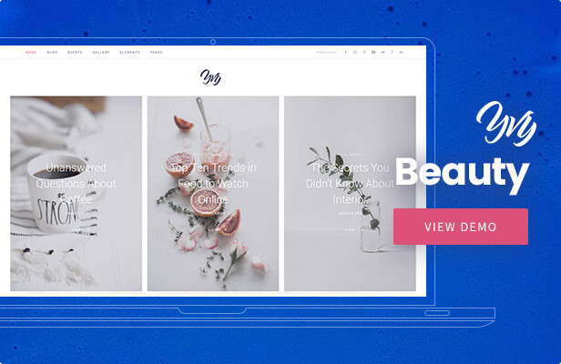 Yvy - Beauty Blog / Zeitschrift WordPress Vorlage