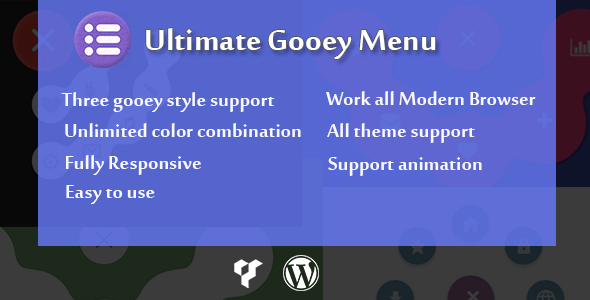 Visual Composer - Ultimate Gooey Menu - CodeCanyon Artikel zum Verkauf