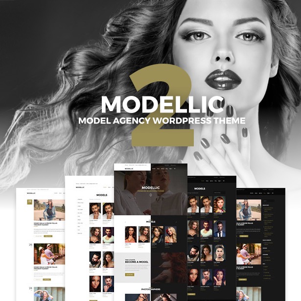 Modellic. Modelagentur WordPress Vorlage