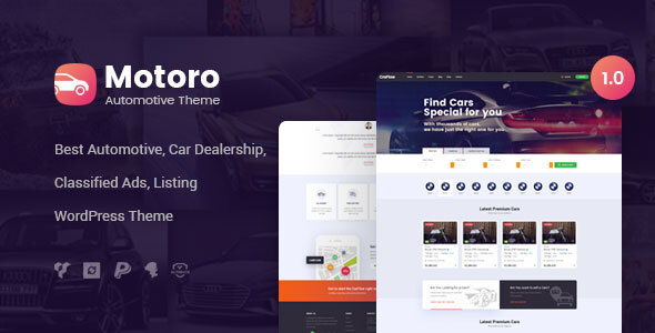 Motoro Automotive Autohandler Wordpress Vorlage Agentur Zweigelb