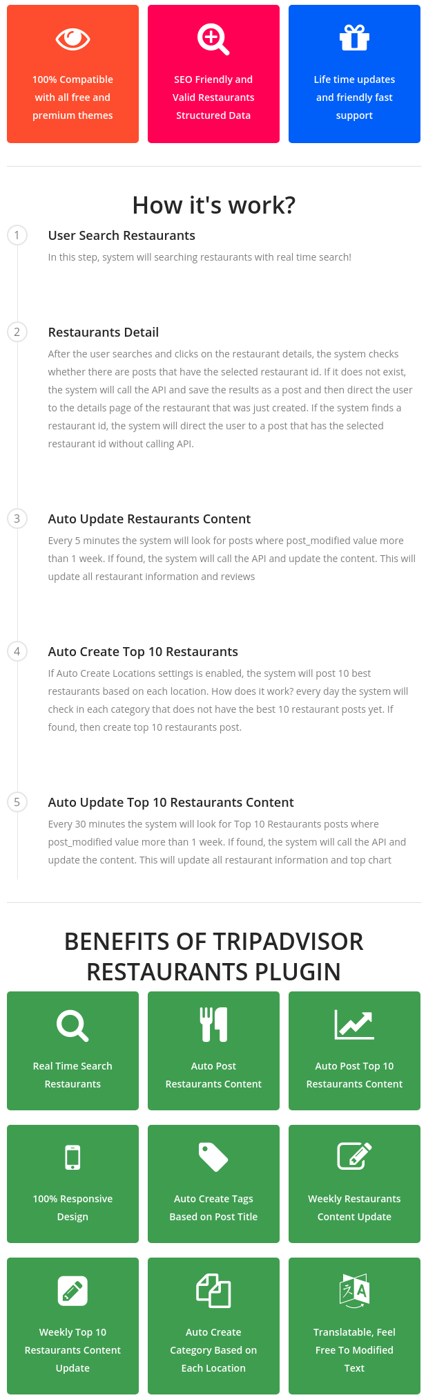 Tripadvisor Restaurants Plugin - 1