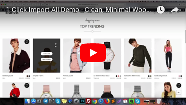 Sauberes, minimales WooCommerce WordPress Theme