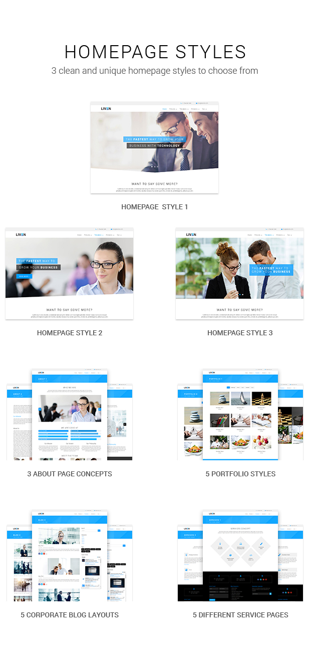 Liven - Modern Corporate - Business & Portfolio Theme für WordPress - 5