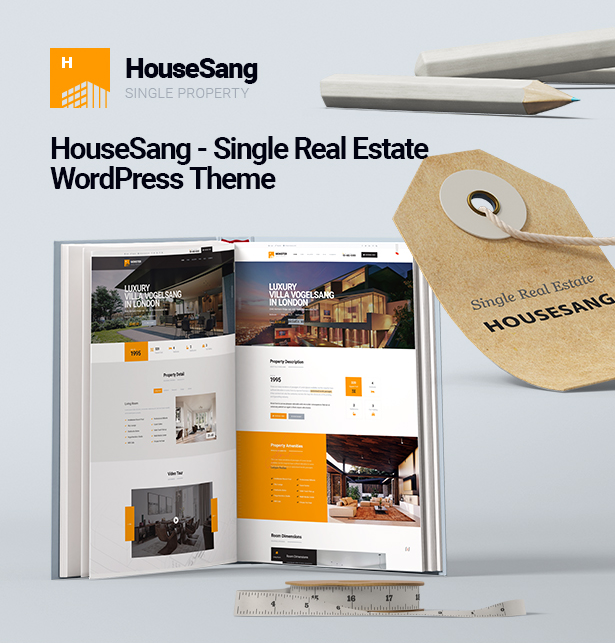 HouseSang Best Single Property & Immobilien WordPress Theme 2019