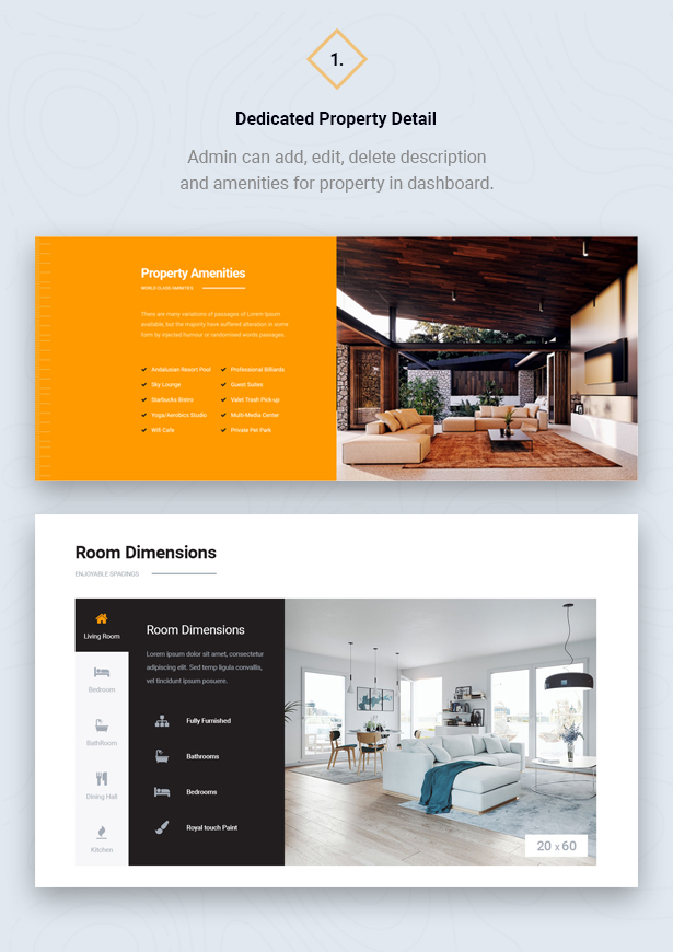 Detail Property Showcase in HouseSang Einzelne Eigenschaft WordPress Theme