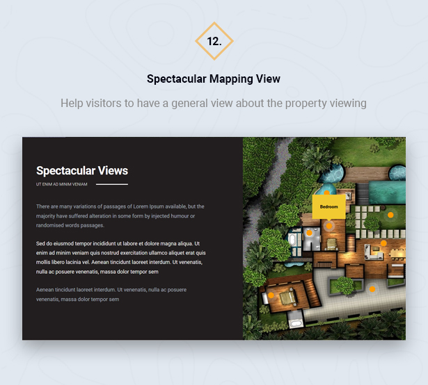 Mapping-Ansicht in HouseSang Single Property WordPress Theme