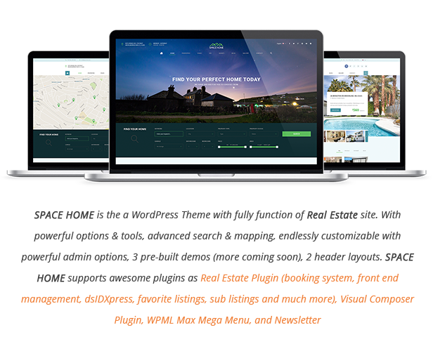 Space Home - Immobilien WordPress Theme - 3