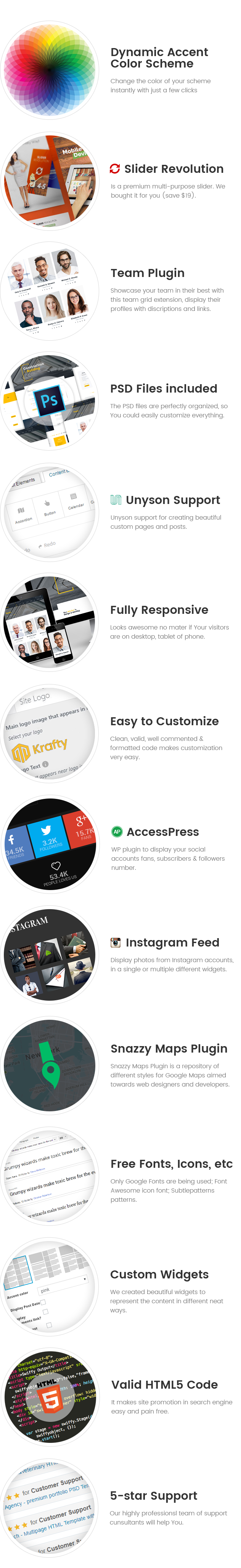 Krafty - WordPress-Theme für kleine Unternehmen