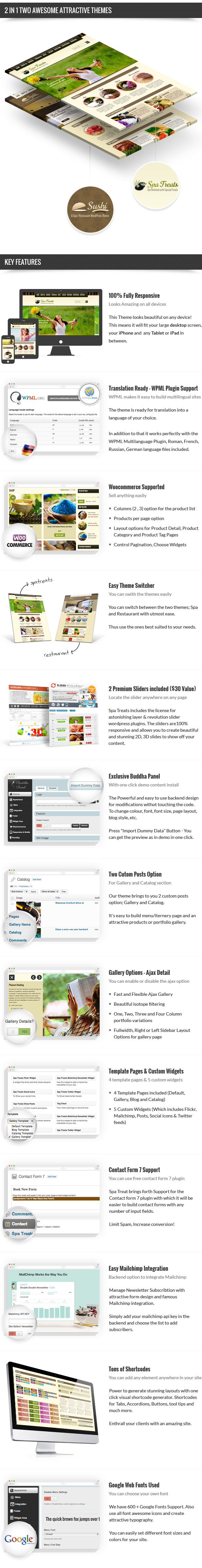 Spa-Leckereien - Wellness WordPress Theme - 1