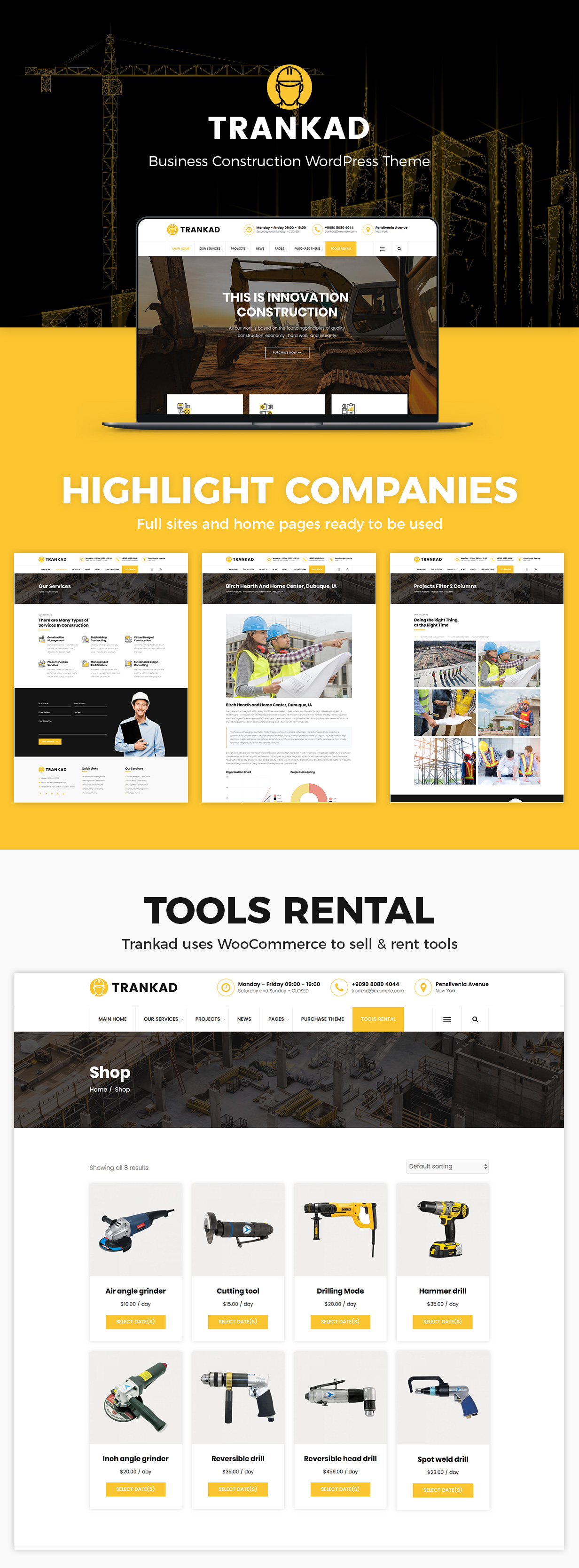 Trankad - Aufbau WordPress Theme - 6