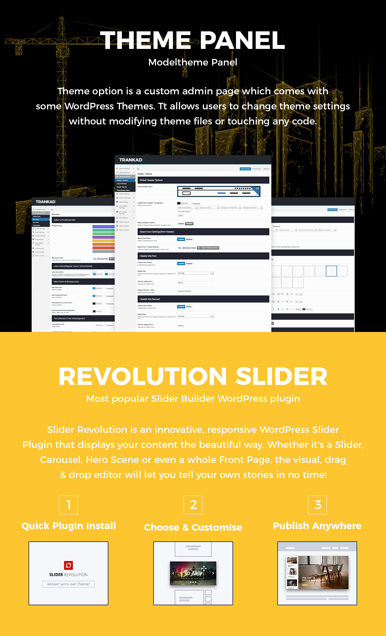 Trankad - Aufbau WordPress Theme - 10