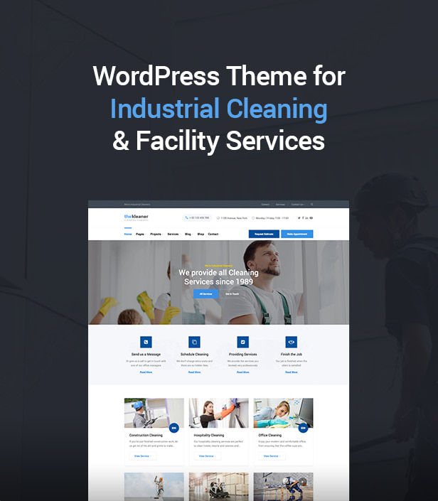 Das Kleaner - Industriereinigungsunternehmen WordPress Theme