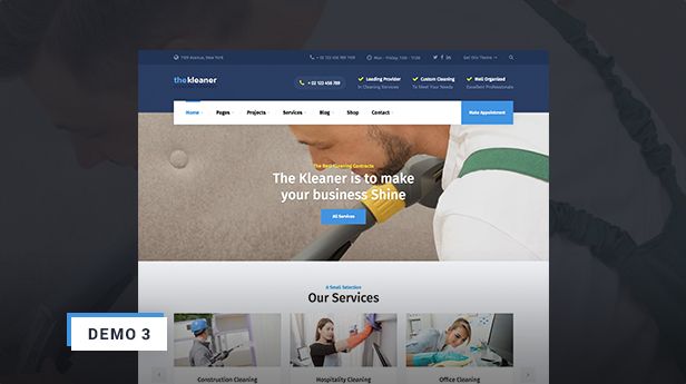 Das Kleaner - Industriereinigungsunternehmen WP Theme Demo 3