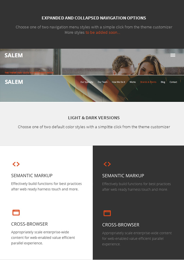 Salem - Sauberes und mutiges einseitiges WordPress-Theme - 6