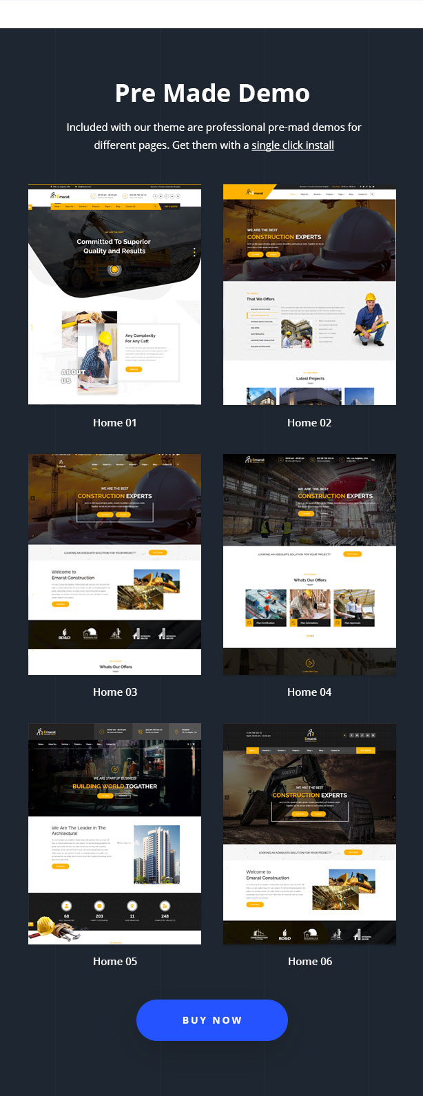 Emarat - Aufbau WordPress Theme - 10