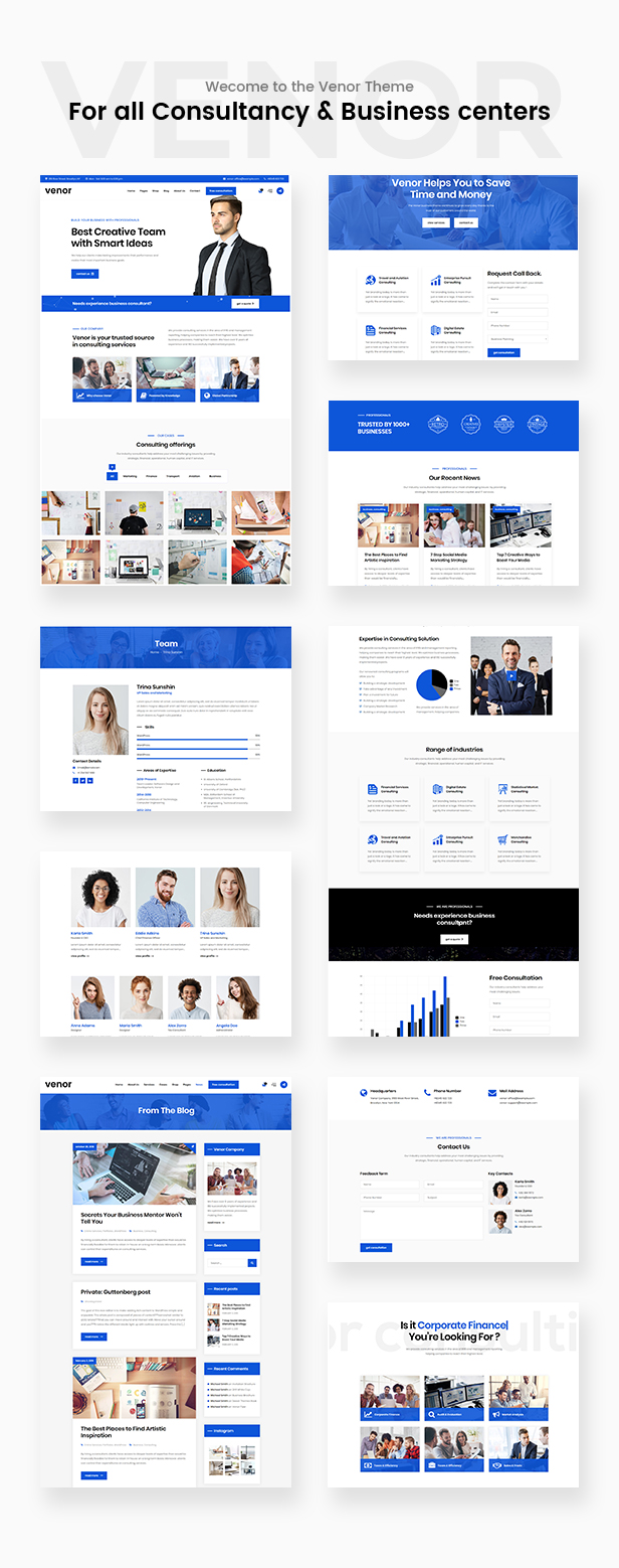 Venor - Unternehmensberatung WordPress Theme - 2
