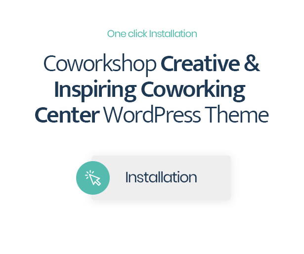 Coworkshop Coworking Center WordPress Theme mit 1 Klick Installation