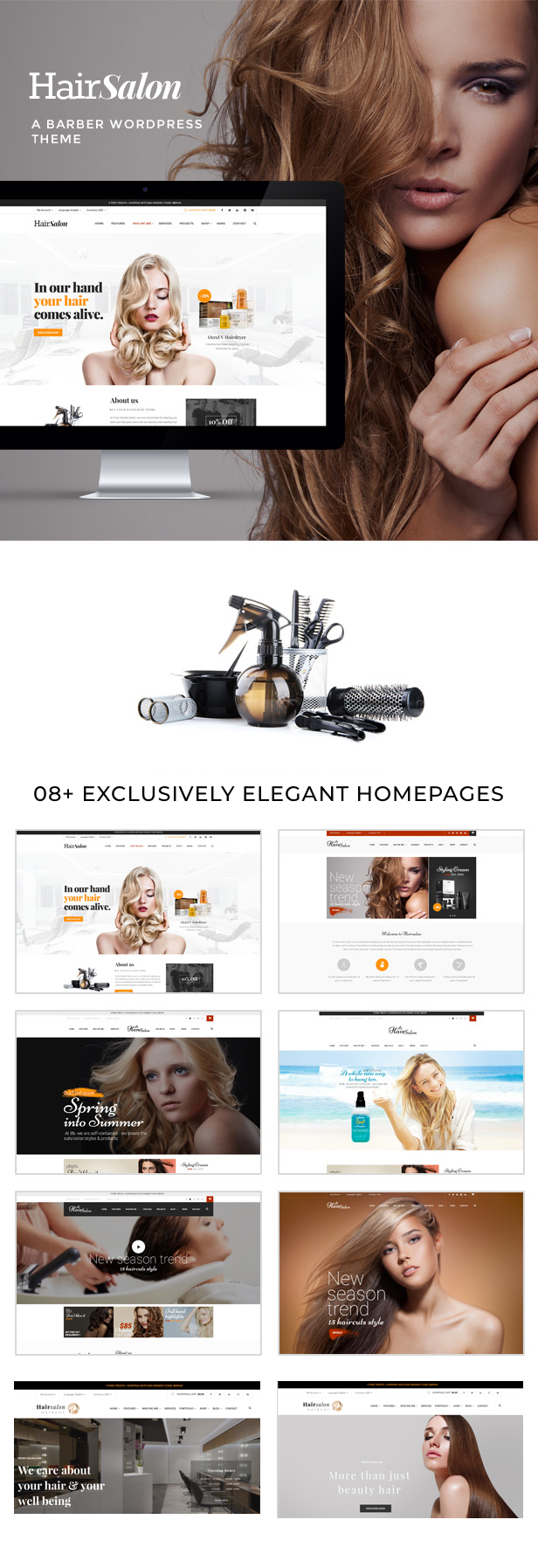 Friseursalon - Friseur & Schönheitssalon WordPress Theme - 5