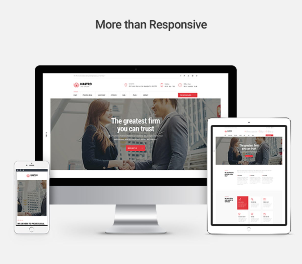 Mastor - Anwalts-, Kanzlei- und Rechtsanwalts-WordPress-Theme Responsive Layouts